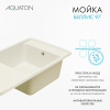 Кухонная мойка Aquaton Беллис 1A725132BS240 97х51 цвет белый