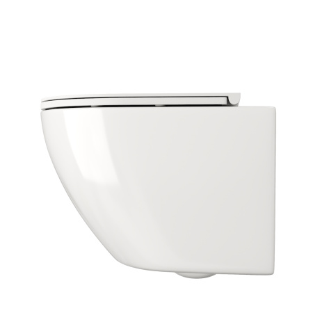 Унитаз подвесной Teymi Lina T40110 белый с сиденьем микролифт безободковый смыв торнадо