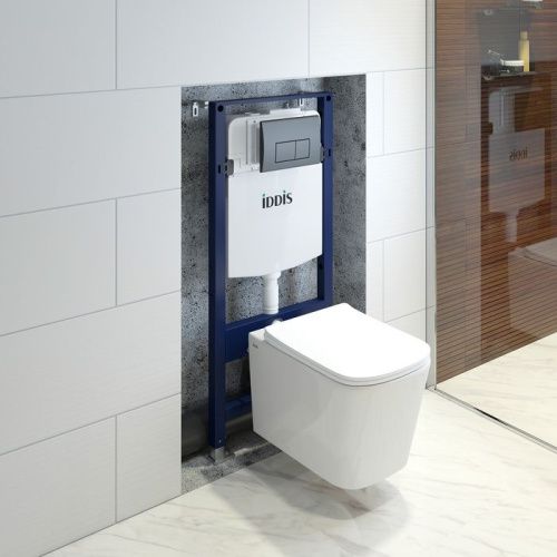 Комплект унитаз с инсталляцией и клавишей смыва IDDIS Basic BASBI02i73 - фото 2