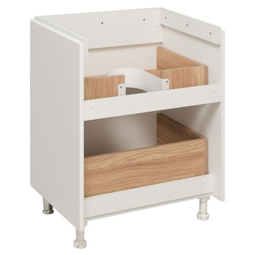 Тумба под раковину Runo АФИНА 00-00001169 60х40 напольная цвет белый - фото 4