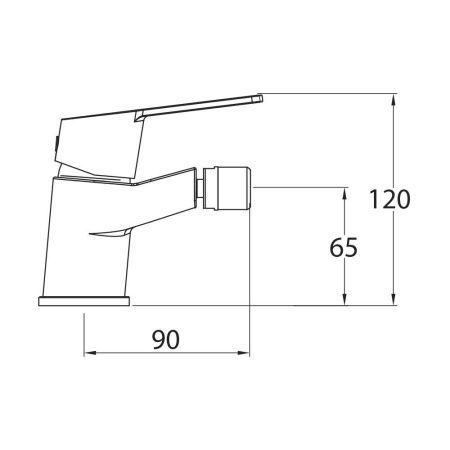 Смеситель Clever Panam Evo Xtreme 60526 на биде хром