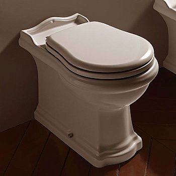 Чаша унитаза приставная Kerasan Retro 101601 цвет белый без сиденья каскадный смыв