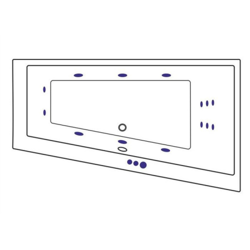 Ванна акриловая гидромассажная Excellent Sfera WAEX.SFP17.SMART.WH 170х100 пристенная асимметричная с каркасом - фото 2