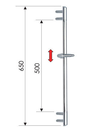 Душевая штанга Remer 317V цвет хром