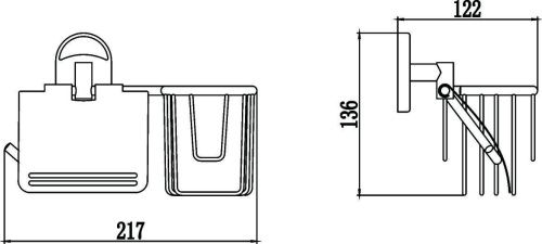 Бумагодержатель Savol S-L07051 - фото 2