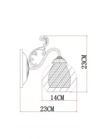 Бра Arte Lamp Charlotte (Цхарлотте) A7062AP-1AB