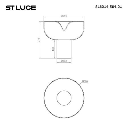 Настольная лампа ST Luce Ripple (Риппле) SL6014.504.01