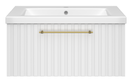 Тумба под раковину Brevita Alicante ALI-09080-0101Я 78х45х35 подвесная