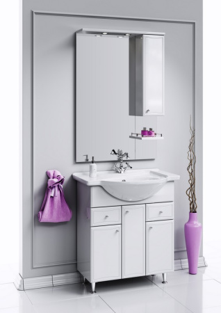 Зеркало в ванную Aqwella Y Ba.02.07 70х108 цвет белый