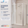 Душевой уголок RGW Passage (Пассаж) 350807801-11 110х100 стекло прозрачное профиль хром без поддона