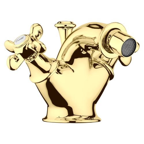 Смеситель Webert Ottocento OT710102010 на биде золото - фото 2