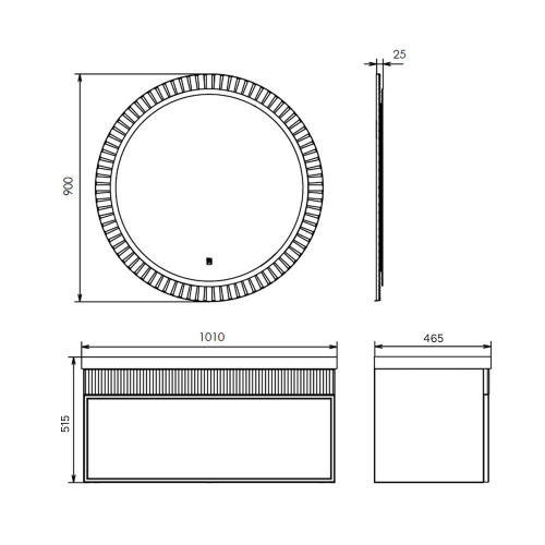 Тумба с раковиной Comforty 00-00020148CF 110x46,5x51,5 - фото 2