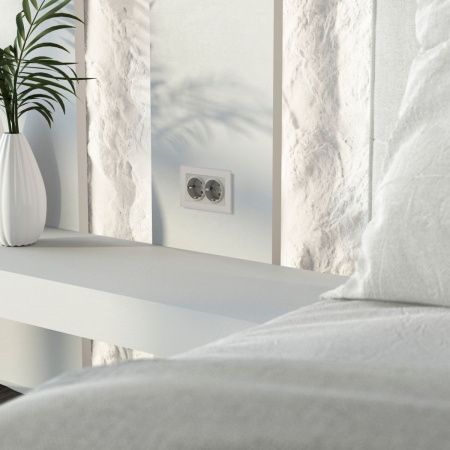 Розетка двойная с заземлением Werkel 4690389213960