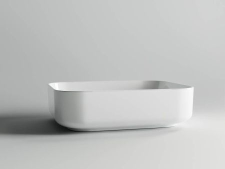 Раковина из сантехнического фарфора Ceramica Nova ELEMENT CN6011 50х40 накладная цвет белый без отверстий под смеситель