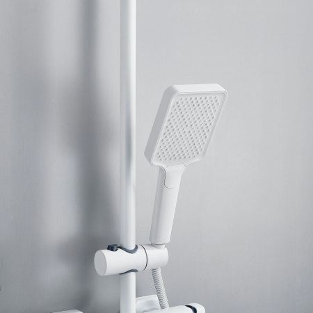 Душевая стойка Shevanik S9936C настенная цвет белый