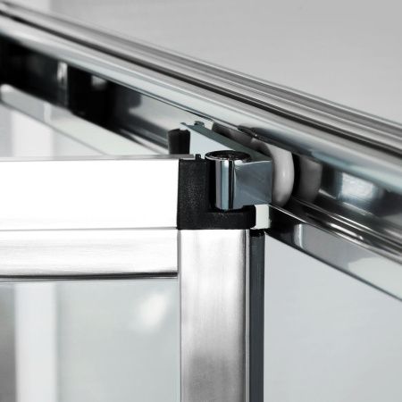 Душевой уголок Wasserkraft 78F18 100х90 стекло прозрачное профиль хром без поддона