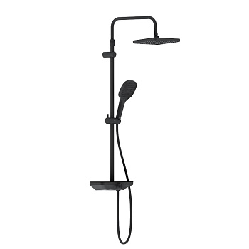 Душевая стойка Damixa Merkur 940730300 настенная цвет черный