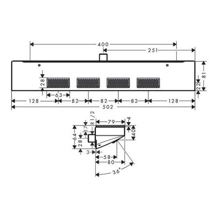 Верхний душ Hansgrohe Rainfinity 26243000 хром