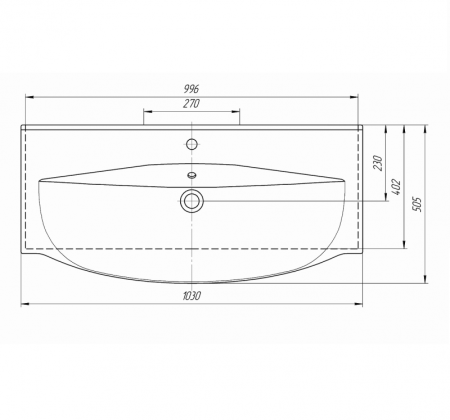 Тумба под раковину Misty Элвис П-Элв01105-0112Я 100х40х74 напольная
