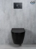 Унитаз подвесной Gid Tornado 62261Y черный матовый с сиденьем микролифт безободковый смыв торнадо