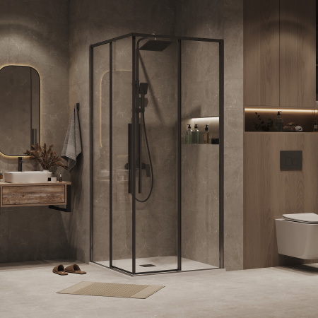 Душевая дверь Grossman Galaxy 1/2.K33.01.90.42.00 90х195 стекло прозрачное профиль графит