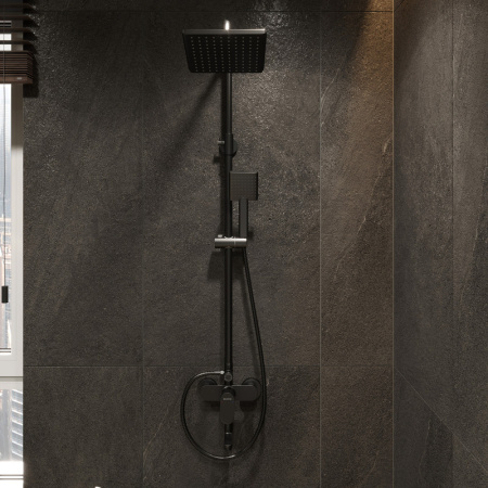 Верхний душ Bond Cube B02-9988 черный матовый