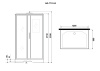 Душевая кабина Niagara Luxe 7711GL 120х90 прямоугольная с крышей ориентация левая