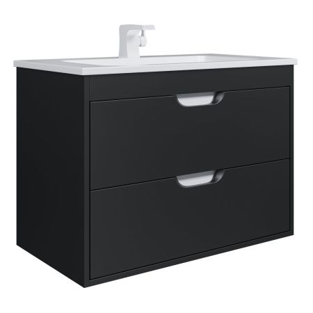 Тумба под раковину Uperwood Modul 2930205153 80х40 подвесная цвет черный