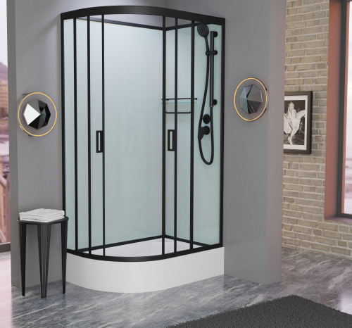 Душевая кабина Frank 146009 120х80 без крыши ориентация правая - фото 2 Душевая кабина Frank 146009 120х80 без крыши ориентация правая - фото 2