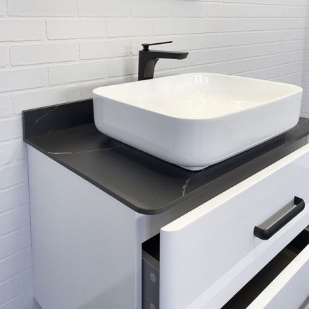 Тумба с раковиной Comforty Амстердам 00-00013775CF 80х50 подвесная цвет белый