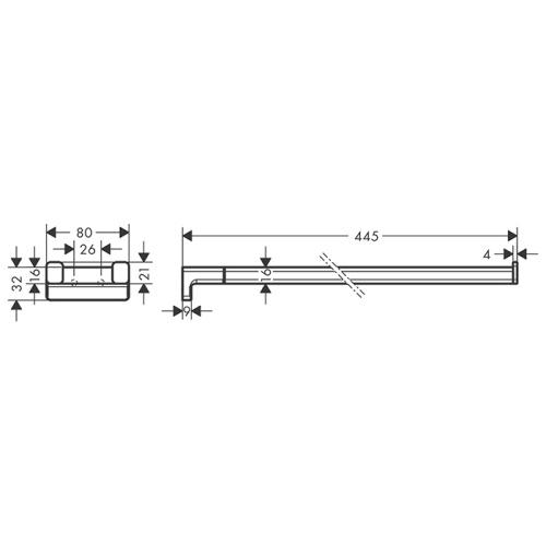 Полотенцедержатель Hansgrohe AddStoris 41770140 - фото 2