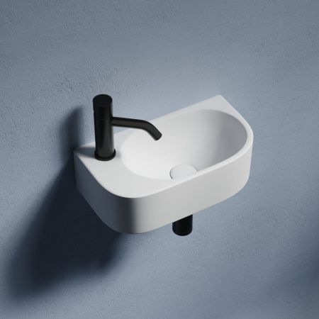 Раковина из сантехнического фарфора Ceramica Nova ELEMENT CN6066R 40х20 подвесная цвет белый 1 отверстие под смеситель