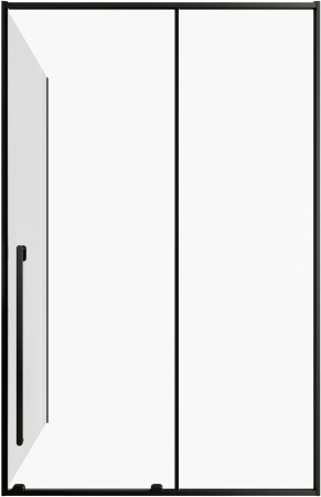 Душевой уголок Allen Brau Fantasy 3.11007.31 + 3.11014.31 130х100 стекло прозрачное профиль черный матовый без поддона