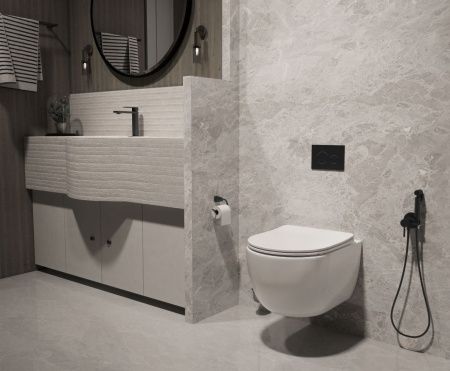 Унитаз подвесной Vincea Evo VT1-34ST белый с сиденьем микролифт безободковый смыв торнадо