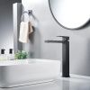 Смеситель для раковины Knotlor STABLE KN-24/BL на столешницу черный