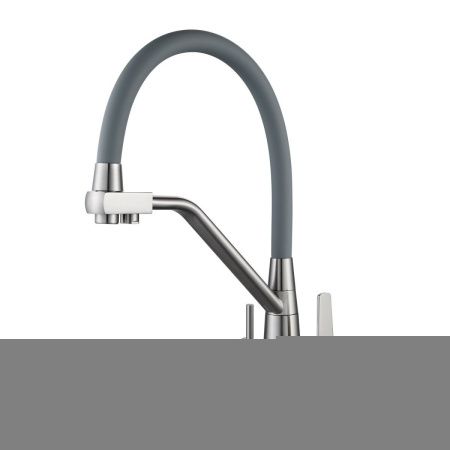 Смеситель для кухни Shevanik S968L на мойку сатин