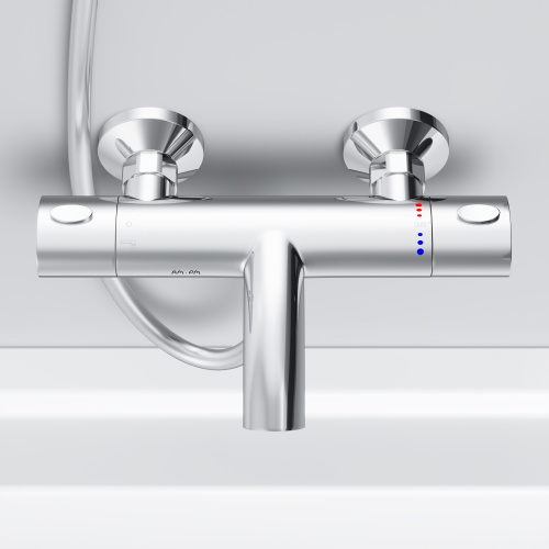 Смеситель для ванны и душа Am.Pm Sense F7550064 настенный хром с термостатом - фото 5