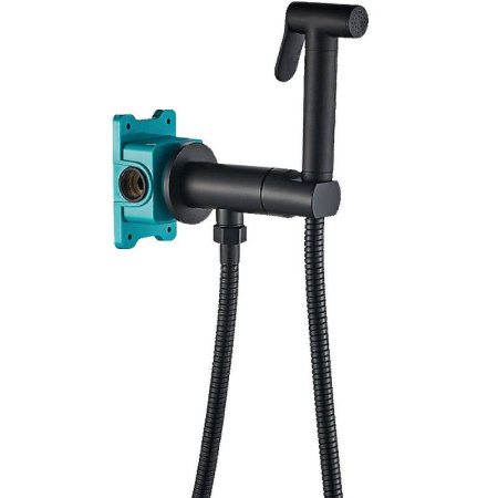 Гигиенический душ со смесителем ALMAes Agata AL-877-05 черный