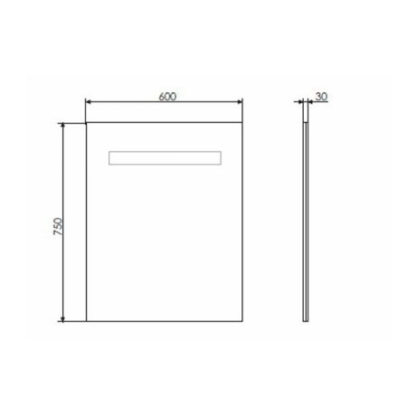 Зеркало Comforty Виола 00-00005257CF 60х80 подвесное