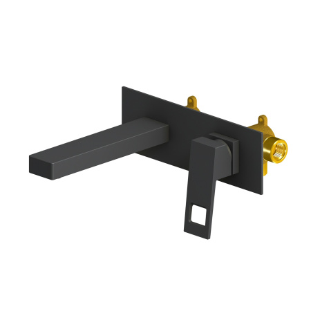 Смеситель для раковины Timo Briana 7171/03SM встраиваемый в стену черный матовый