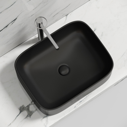 Раковина Ceramica Nova ELEMENT 51 см CN6052MB накладная цвет черный матовый - фото 4