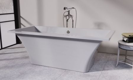 Ванна из литьевго мрамора Astra-Form Лотус 01010036 185х85 отдельностоящая прямоугольная