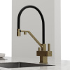 Смеситель для кухни Sancos Loro SC4007BG на мойку брашированное золото/черный