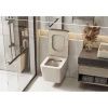Унитаз подвесной Abber Rechteck AC1201MBE бежевый с сиденьем микролифт безободковый каскадный смыв