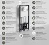 Инсталляция для унитаза WasserKRAFT Aller 10TLT.010.ME.CH01