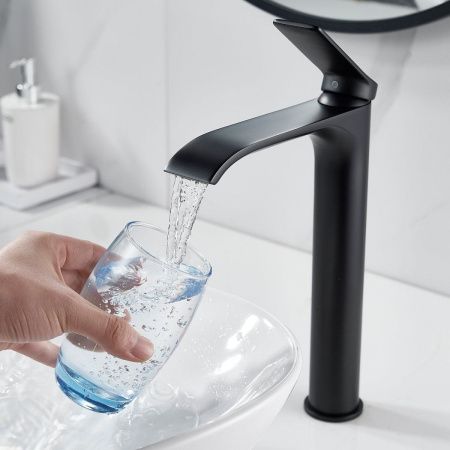 Смеситель для раковины Shevanik S4111H на столешницу черный