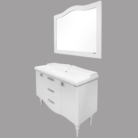 Тумба с раковиной Comforty Монако 00003132224CF 120х50 напольная цвет белый