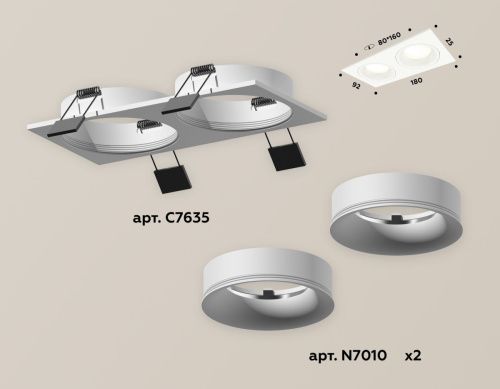 Светильник встраиваемый Ambrella Light Techno (Тецхно) XC7635001 - фото 2