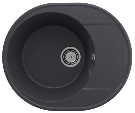 Кухонная мойка Ulgran Quartz Nora 585-08 59х49 цвет черный поверхность матовая