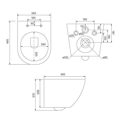 Комплект унитаз с инсталляцией и клавишей смыва IDDIS Basic BASB010i73 - фото 5